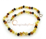 Baltic Amber Anklet - AdjustablePolished 4 Different Colors Baltic Amber Anklet - AdjustablePolished 4 Different Colors