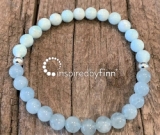 Resolve Tensions In RelationshipsAquamarine & Hemimorphite Elastic Bracelet Resolve Tensions In RelationshipsAquamarine & Hemimorphite Elastic Bracelet