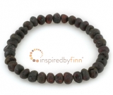 Baltic Amber Elastic Bracelet - Unpolished Molasses Baltic Amber Elastic Bracelet - Unpolished Molasses