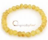 Baltic Amber Elastic Bracelet - Unpolished Lemonade (Cinnamon Sprinkle) Baltic Amber Elastic Bracelet - Unpolished Lemonade (Cinnamon Sprinkle)
