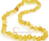 Baltic Amber Necklace - Kids Unpolished Lemonade CS - All Kids Sizes Baltic Amber Necklace - Kids Unpolished Lemonade CS - All Kids Sizes