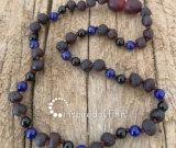 Baltic Amber Necklace - Kids Unpolished Molasses + FOCUS & CONCENTRATION, All Kids SizesInspi Baltic Amber Necklace - Kids Unpolished Molasses + FOCUS & CONCENTRATION, All Kids SizesInspi