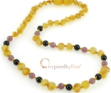 Baltic Amber Necklace - Kids Unpolished Harvest + CURBS HYPERACTIVITY, All Kids Sizes - Inspi Baltic Amber Necklace - Kids Unpolished Harvest + CURBS HYPERACTIVITY, All Kids Sizes - Inspi