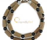 Black Tourmaline Gemstone & Hazel Necklace - Buffer from Negativity & Compulsive Behavior Black Tourmaline Gemstone & Hazel Necklace - Buffer from Negativity & Compulsive Behavior