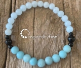 Bring Harmony Into Your LifeAmazonite & Aquamarine Elastic Bracelet Bring Harmony Into Your LifeAmazonite & Aquamarine Elastic Bracelet
