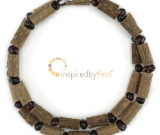 Polished Baltic Amber and Hazel - Dark Cherry - Adult Size 17 - 18 Polished Baltic Amber and Hazel - Dark Cherry - Adult Size 17 - 18