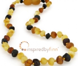 Baltic Amber Necklace - All Kids Sizes - Kids Unpolished Diversity Baltic Amber Necklace - All Kids Sizes - Kids Unpolished Diversity