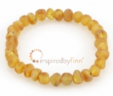 Baltic Amber Elastic Bracelet - Unpolished Harvest Baltic Amber Elastic Bracelet - Unpolished Harvest