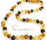 Baltic Amber Necklace -  Kids Polished 4 Different - All Kids Sizes Baltic Amber Necklace -  Kids Polished 4 Different - All Kids Sizes