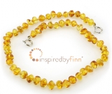 Baltic Amber Anklet - AdjustablePolished Golden Swirl Baltic Amber Anklet - AdjustablePolished Golden Swirl