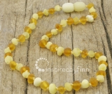 Baltic Amber Necklace - Kids Unpolished Light Ambers - All Kids Sizes Baltic Amber Necklace - Kids Unpolished Light Ambers - All Kids Sizes