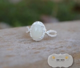 CZ Encrusted Breastmilk Stone Ring (enamored collection) CZ Encrusted Breastmilk Stone Ring (enamored collection)