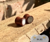Natural Brown Wood Ear Plugs Natural Brown Wood Ear Plugs