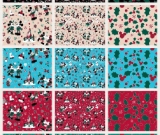 1yd Cut Magical Christmas MIni Scale Cream Cotton Lycra