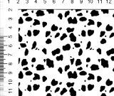 1yd cut  101 Dogs Spots cotton lycra Retail
