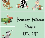 Cotton Lycra R-55 Forrest Friends Big Kid Panel Retail