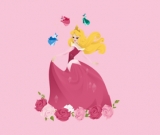 Pink Princess on Pink Panel Cotton Lycra