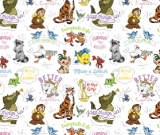 1yd cut R-59 Small BFF White Swim Retail