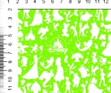 1yd cut Magic Unwrapped Small Lime Green Cotton Lycra Retail