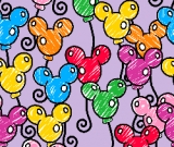 1yd cut Large Scale Lavender Looney Cotton Lycra Retail