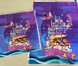 Around the World Cruise Cotton Lycra Panel