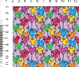 1yd cut Small Scale Lavender Looney Cotton Lycra Retail