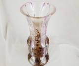 Funky Cast Vase with Wood Shavings (4