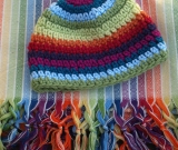 Avalon Rainbow Crochet Hat Avalon Rainbow Crochet Hat