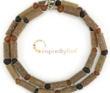 Unpolished Baltic Amber and Hazel - Cider & Molasses Unpolished Baltic Amber and Hazel - Cider & Molasses
