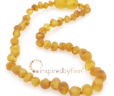 Baltic Amber Necklace - Kids Unpolished Harvest - All Kids SizesInspired By Finn Baltic Amber Necklace - Kids Unpolished Harvest - All Kids SizesInspired By Finn