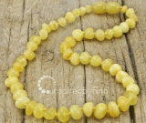 Baltic Amber Necklace - Polished Butter - All Kids Sizes Baltic Amber Necklace - Polished Butter - All Kids Sizes