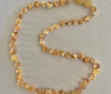 Baltic Amber Necklace - Kids Unpolished Unique - Size 13- 14 Baltic Amber Necklace - Kids Unpolished Unique - Size 13- 14