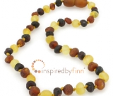 Baltic Amber Necklace -  Kids Unpolished Variation - All Kids Sizes Baltic Amber Necklace -  Kids Unpolished Variation - All Kids Sizes