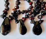 Baltic Amber Necklace - Kids Polished Pendant Dk Cherry - Size 11.5-12.5 Baltic Amber Necklace - Kids Polished Pendant Dk Cherry - Size 11.5-12.5