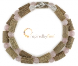 Adults Rose Quartz Gemstone & Hazel - Giving and Receiving Love Adults Rose Quartz Gemstone & Hazel - Giving and Receiving Love
