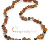 Baltic Amber Hyperactivity Necklace - Kids Unpolished Cognac + CURBS HYPERACTIVITY, All Kids Size Baltic Amber Hyperactivity Necklace - Kids Unpolished Cognac + CURBS HYPERACTIVITY, All Kids Size