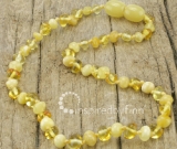 Baltic Amber Necklace - Kids Polished Sunshine - All Kids Sizes Baltic Amber Necklace - Kids Polished Sunshine - All Kids Sizes