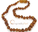 Baltic Amber Necklace - Kids Unpolished Tea - Inspired by Finn Baltic Amber Necklace - Kids Unpolished Tea - Inspired by Finn