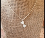 Double Breastmilk Heart Pendant Double Breastmilk Heart Pendant