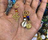 3pcs Hair Accessories-Brass,beads,cowrie shell 3pcs Hair Accessories-Brass,beads,cowrie shell